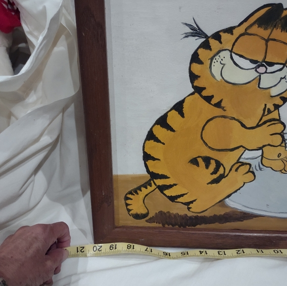 Garfield and Odie canvas painting framed art collectables rare - Picture 6 of 12